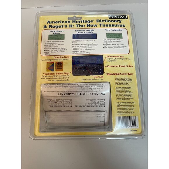 Seiko American Heritage Dictionary & Thesaurus - Picture 3 of 4